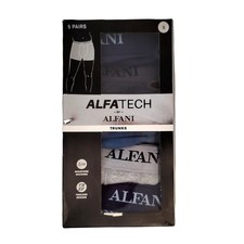 Alfani 5 Pack Solid  Stripe Boxer Brief Trunks Mens Small Blue / Navy Combo NEW