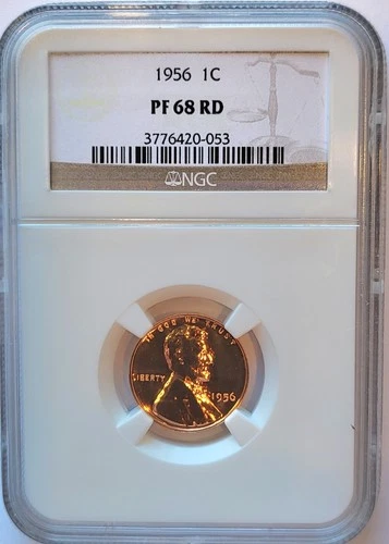 1956-P NGC Proof-68 Red Lincoln Cent #219