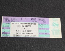 NINE INCH NAILS MARILYN MANSON RIOT FULL CONCERT TICKET BOSTON GARDEN 1994 12/3