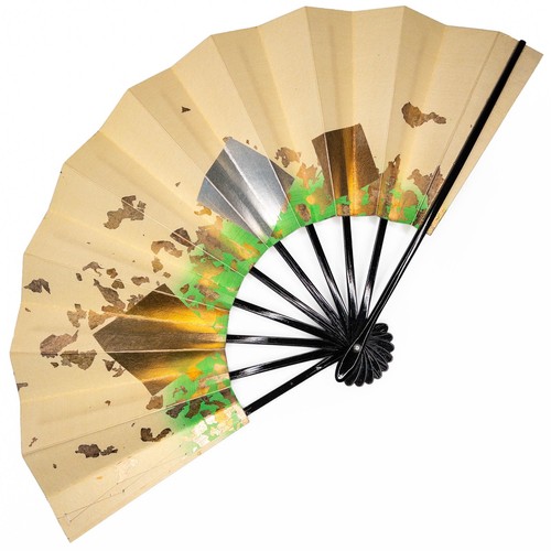 VTG Japanese Maiogi Folding Dance Fan Unused in Original Packaging No Box - Picture 2 of 4