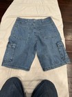 Vintage Wrangler Denim Cargo Shorts Men's Sizes W34 Medium Wash Tech Pocket — photo 6