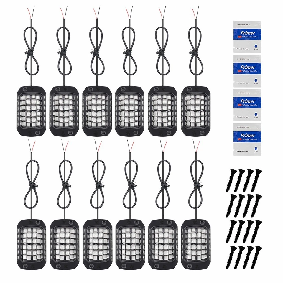 1 Par 36LED Domo Barras Resplandecientes Luz Inversa Lámpara Yate Universal ROJO Brillante Foto 4 de 4