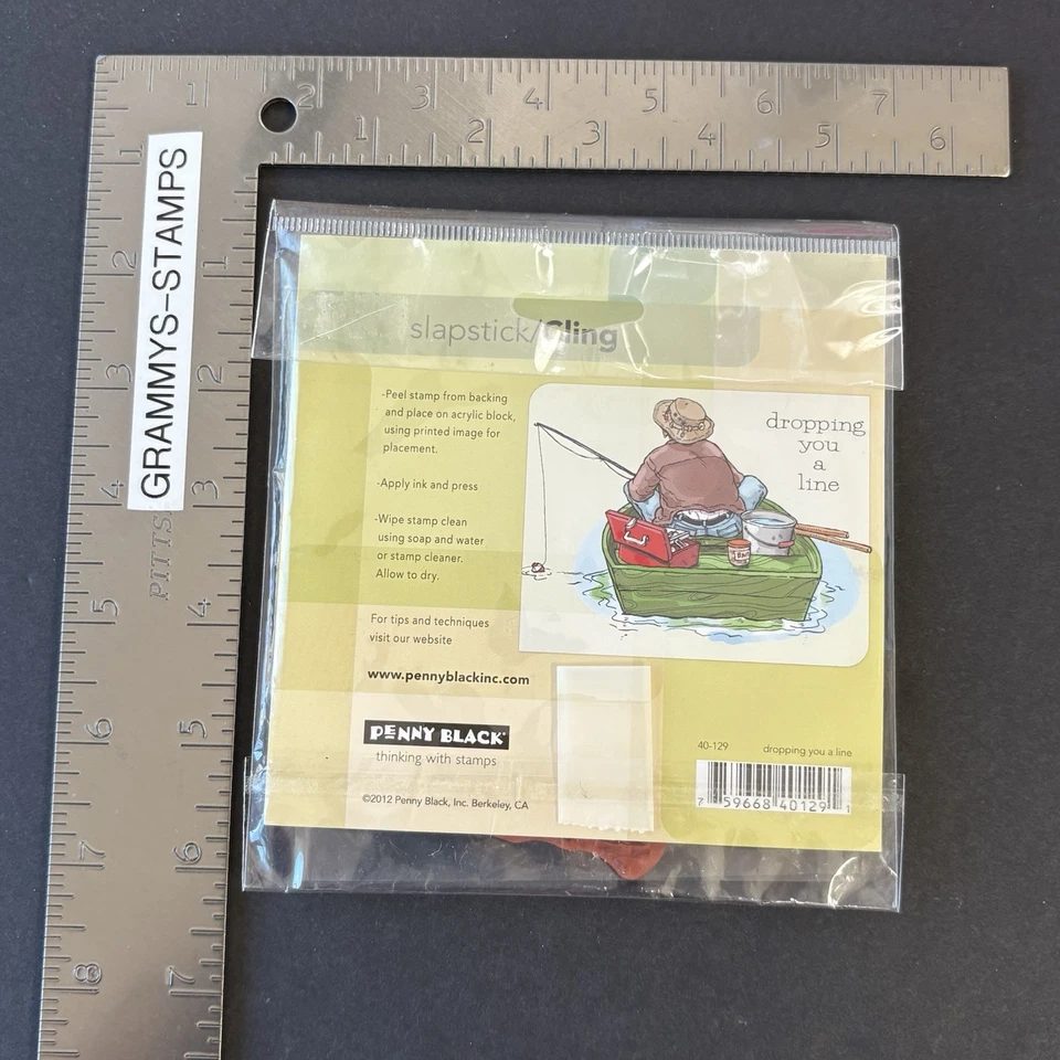 Резиновые штампы Penny Black Dropping You A Line для рыбалки без крепления 40-129 - Изображение 4 из 4