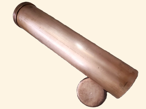 Mueller Brass Co. VTG Streamline Copper Tube- 12" X 2.5" w/ end caps-Type L- NOS