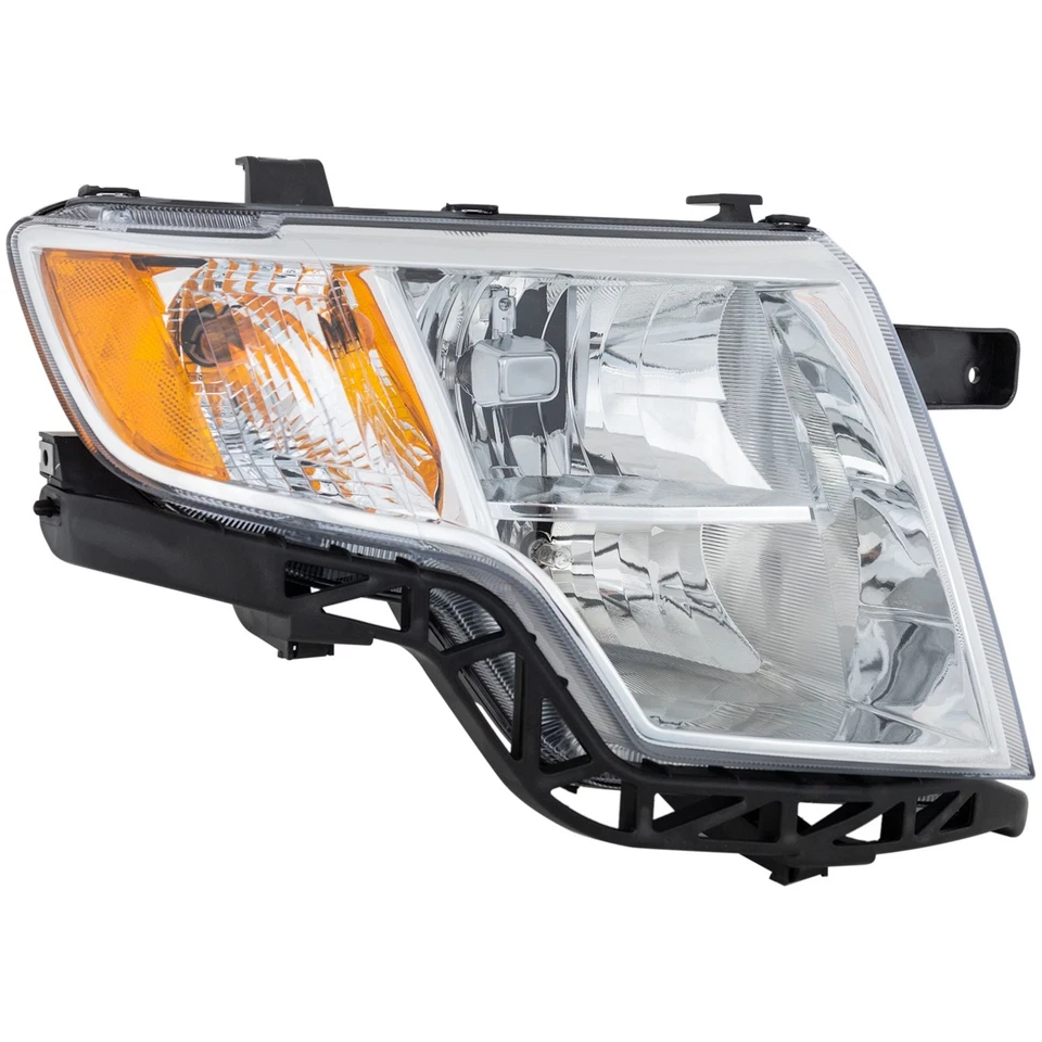 Driver and Passenger Side Headlights For Ford Edge 2007-2010 Halogen with Bulbs - Image 2 of 4