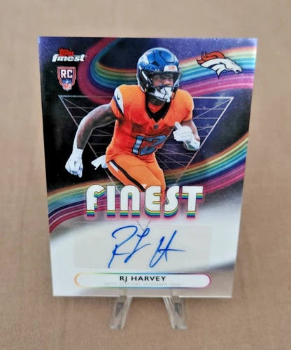 2025 Topps Finest RJ Harvey Rookie Finest Autograph
