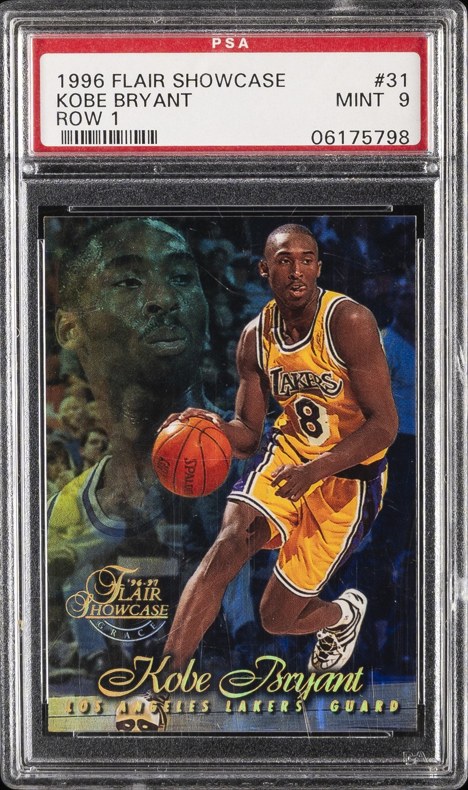1996 FLAIR SC ROW 1 #31 KOBE BRYANT ROOKIE RC PSA 9