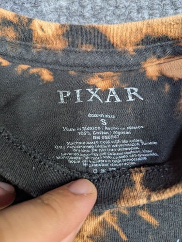 VTG Pixar Shirt Kids Small Lightning Mcqueen AOP Wrap Acid Wash T Shirt Y2K - Picture 3 of 7