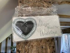 Gisela Graham Wedding Sign Calendar Count Down