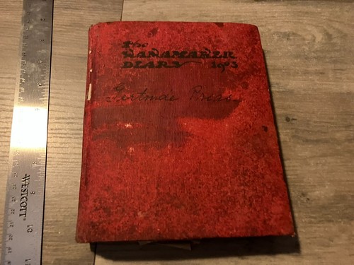Vintage 1903 Tagebuch Sammelalbum handgeschrieben