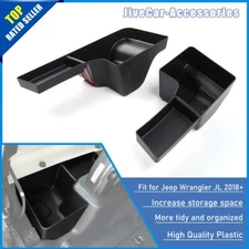 2pcs Rear Trunk Storage Box Organizer Cargo Tray Set for Jeep Wrangler JL 2018+