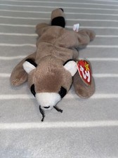TY Beanie Baby - RINGO the Raccoon 8 inch - Stuffed Animal Toy NM PVC Pellets