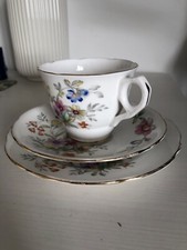BIDERFORD Royal Stafford bone china tea set trio