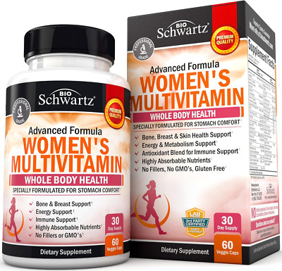BioSchwartz Multivitamin for Women with Vitamin D3 - Multivitamins for Bone Brea