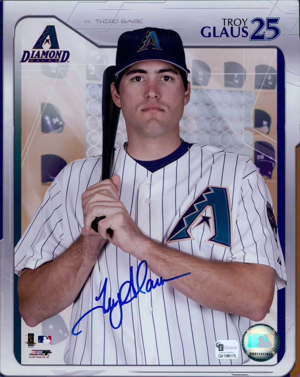 Troy Glaus Arizona Diamondbacks Signed 8x10 Glossy Photo Global Authenticated