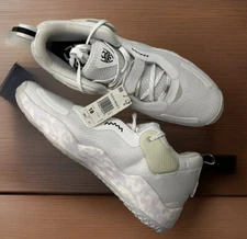 Adidas D.O.N Issue 3 Basketball Shoes Sneakers H67720 White Black Men Sz 18