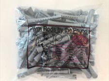 1lb Morris-Flamingo, Inc. Gray Perm Rods
