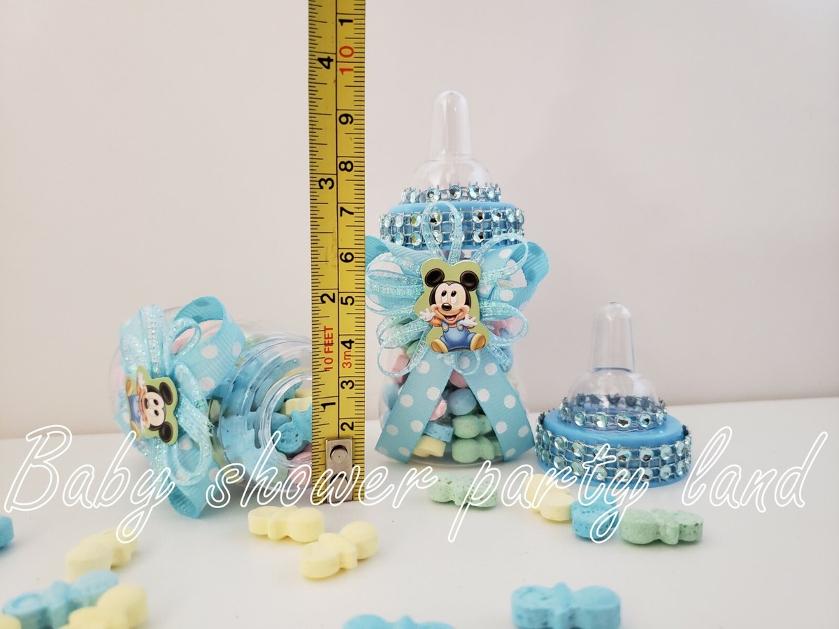 Mickey Mouse A set of 12 Bottles Favors Baby Shower Decorations Prize