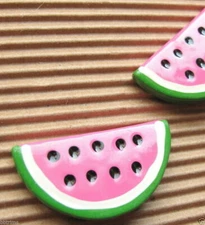 (2 - 10 pcs) x 1.4" Resin Watermelon Flatback Embellishments Summer Fruit SB441