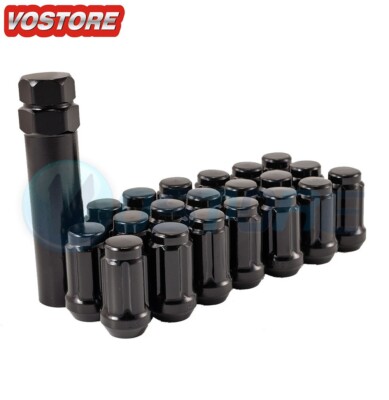 (20) 12x1.5 Wheel Lug Nuts + Lock Key 5x114.3 5x4.5 fits Ford Chevy Honda Acura