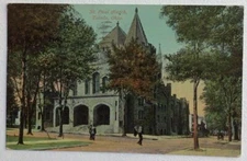St Paul Church Toledo Ohio 1913 Postcard Parcel Post Stamp #k1
