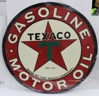 Vintage Texaco Gasoline Motor Oil Rare Advertising 24" Oval Shaped Sign Décor