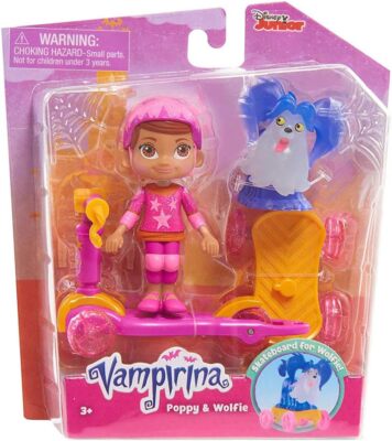 Vampirina Figuren 2er Pack Poppy und Wolfie Fahrzeug Set Disney