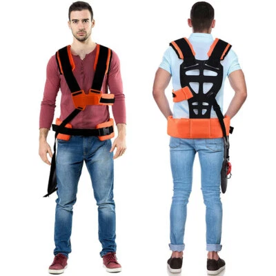 Doppelschultergurt Profi Tragegurt f??r Motorsense Freischneider Rasentrimme DHL