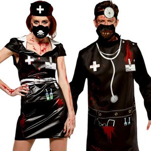 Horror Nurse Or Doctor Adults Halloween Fancy Dress Gory Zombie Uniform Costume Ebay