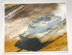 M-1A1 Abrams Tank Across the Desert Shield 8.5 x 11 Inch Photo Print AFGA 