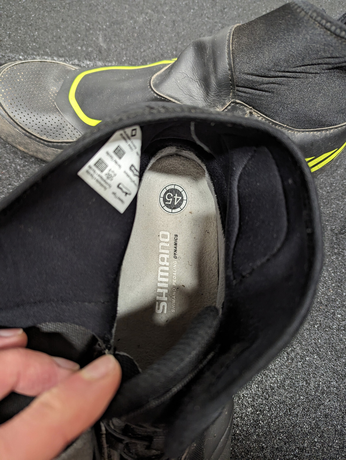 Shimano RW5 Dry Shield Winter Cycling Shoes Black Size EU 45 UK 10 RRP