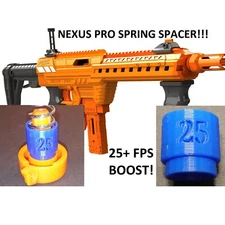Spring Spacer For Adventure Force Nexus Pro Blaster 25+FPS Power Boost! Dart Gun
