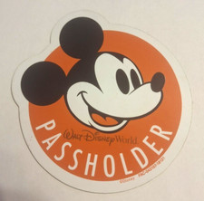 Walt Disney World Passports (Lot of 4 Different)  Mickey, Pluto, Orange Bird