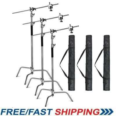 3-Pack 10' Heavy Duty C Stand Century Stand for Aputure 120d 300d ii 300x Godox