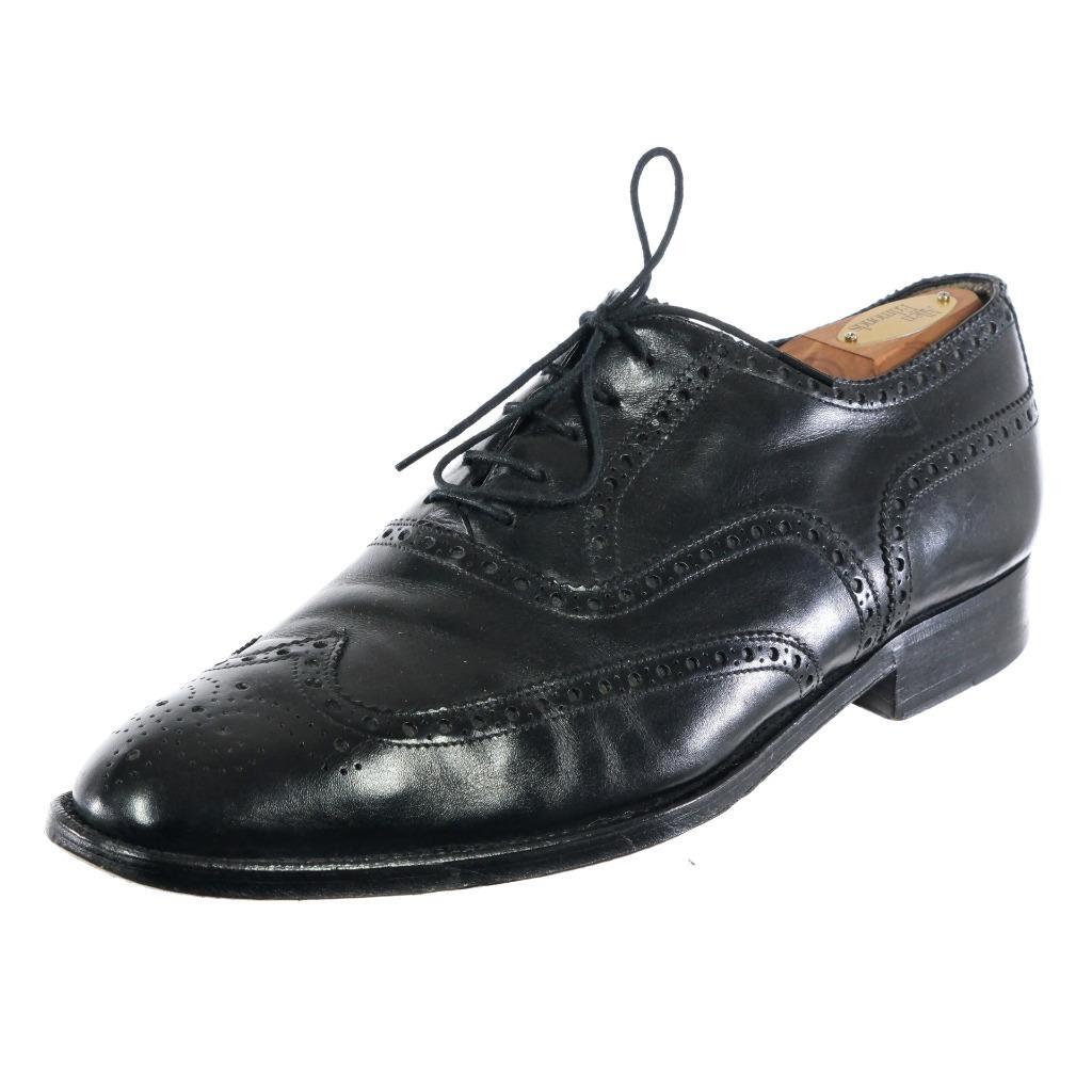 Hickey Freeman Size 11 D Black Wing Tip Shoes LKNW HICKEY FREEMAN Wingtip Oxford Dress Sz.10.5 EEE  main image 2