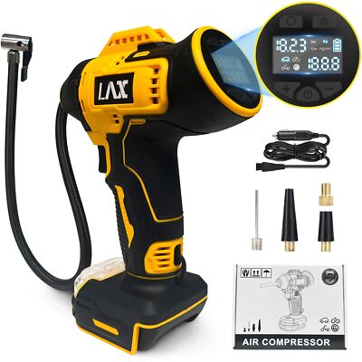 Compresor de aire portátil para inflar neumáticos DeWalt 20 V 160PSI inalámbrico