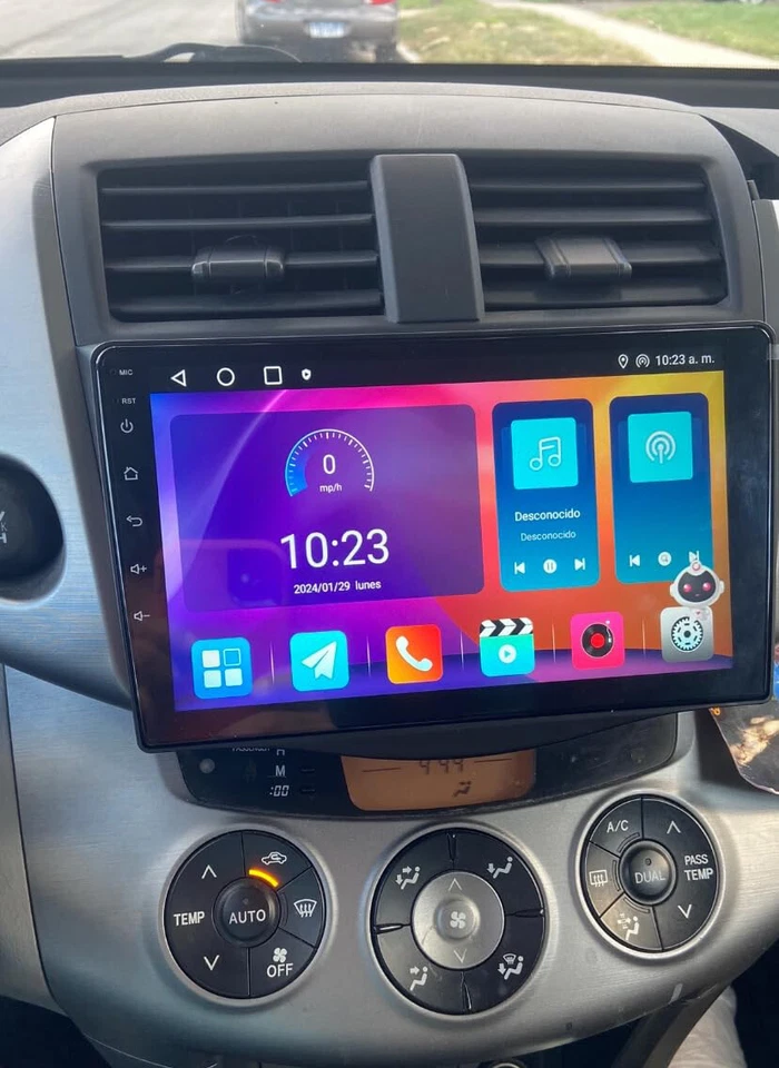 For 2007-2012 Toyota RAV4 Android 13 CarPlay GPS Navi Car Stereo Radio + Camera - image 2 of 4