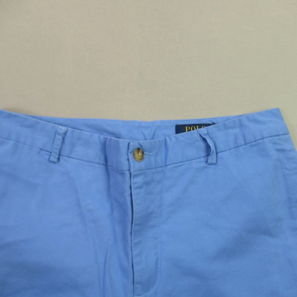 Polo Ralph Lauren Shorts Boys 20 Lightweight Outdoors Chino Button Blue - Image 2 of 4