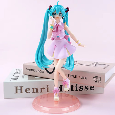 This is a Hatsune Miku anime character model, a hot girl, a Miku character model