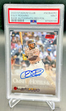 PSA 9 - 2023 Topps Stadium Club EGUY ROSARIO RC Red Foil On Card AUTO 50/50
