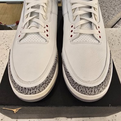 Size 18 - Jordan 3 Retro Mid White Cement Reimagined for sale