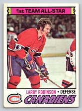 1977-78 O-Pee-Chee #30 Larry Robinson AS1 Low Grade (ref 216184)