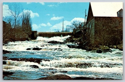 St. Jean-Port-Joli Quebec Postcard Communal Mill Philippe-Aubert de Gaspé AA296