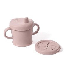 haakaa Silicone Sip-N-Snack Cup, Toddlers Sippy CupandSnack Container 2-in-1,