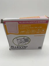 Allevyn Gentle Border Dressing 4" x 4" Wound Care Pads  10-Qty