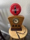 Vintage Coca-Cola The Red Disc Icon AM/FM Radio Tested with original box 1997