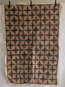 Samoan Siapo Tapa Cloth Vintage Large Pacfic Island Art