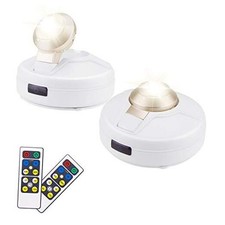 Wireless Led Spotlight  Battery Operated Accent Lighting  2 Remotes
