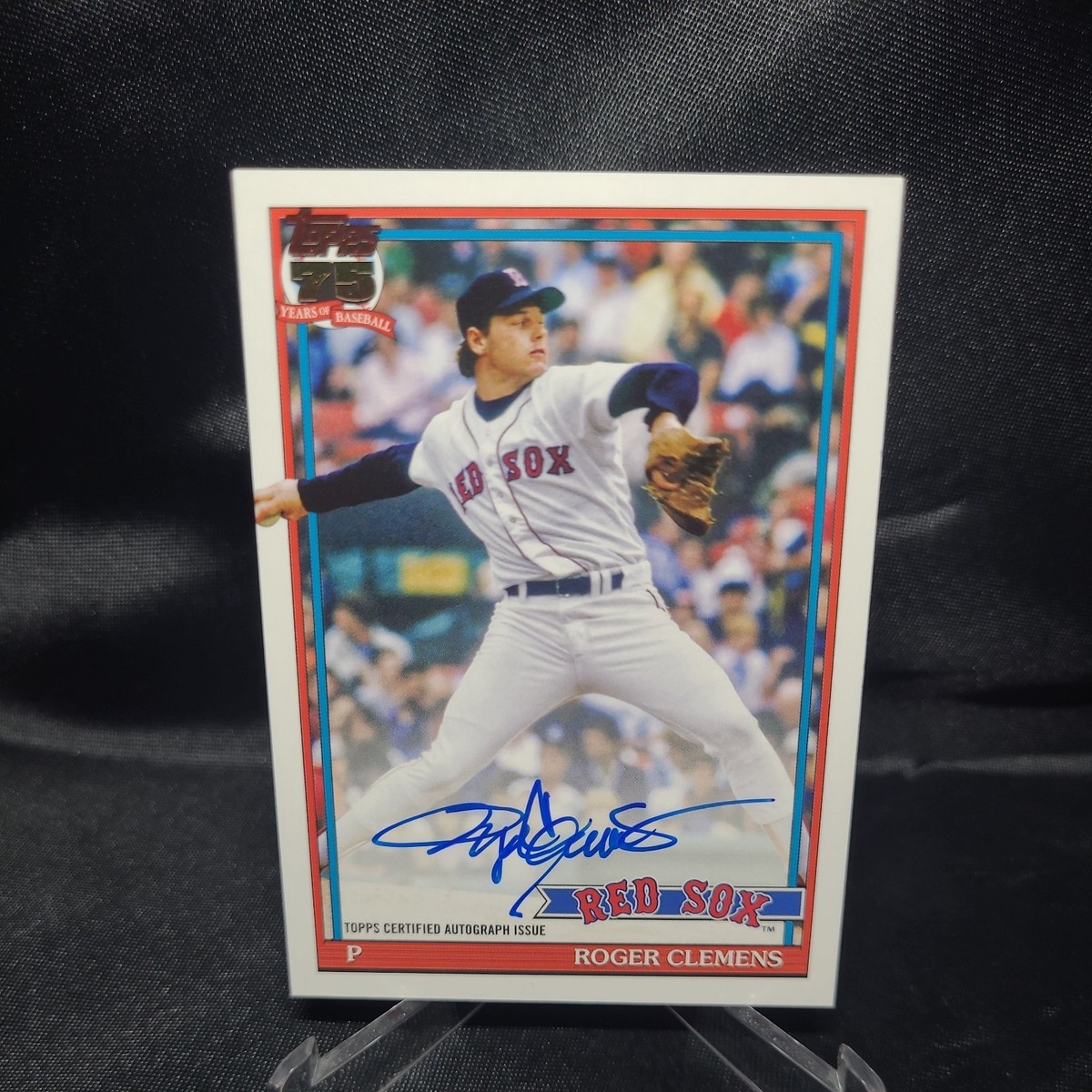 2026 Topps Series 1 Roger Clemens 1991 On Card Auto Boston Redsox