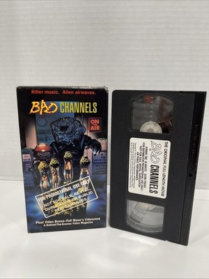 Bad Channels VHS Cult Scifi Horror Screener Copy Full Moon HTF RARE Paul Hipp